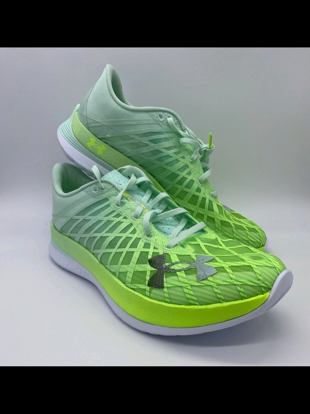 Under Armour Mens Lime Green Gradient Running Shoes